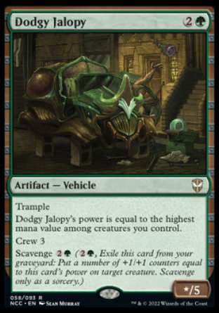 (058) Magic The Gathering Commander: Streets of New Capenna Single: Dodgy Jalopy  Rare