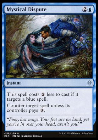 (058/269) Magic The Gathering Throne of Eldraine Single: Mystical Dispute Holo Uncommon