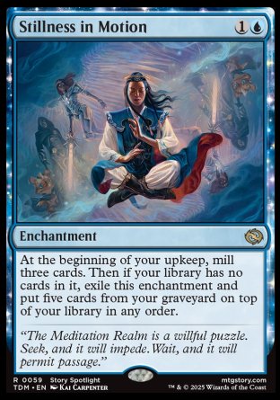 (059) Magic The Gathering Tarkir: Dragonstorm: Promos Single: Stillness in Motion (V.1)  Rare