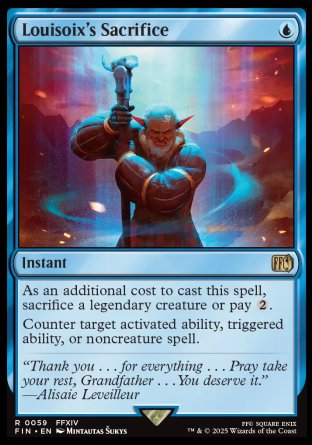 (059) Magic The Gathering Magic: The Gathering - FINAL FANTASY Single: Louisoix's Sacrifice Holo Rare