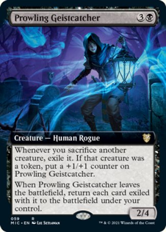 (059) Magic The Gathering Commander: Innistrad: Midnight Hunt Single: Prowling Geistcatcher (V.2)  Rare