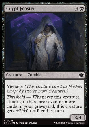 (059) Magic The Gathering Magic: The Gathering Foundations Single: Crypt Feaster  Common