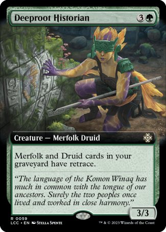 (059) Magic The Gathering Commander: The Lost Caverns of Ixalan: Extras Single: Deeproot Historian  Rare