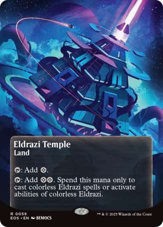(059) Magic The Gathering Stellar Sights Single: Eldrazi Temple (V.2)  Rare