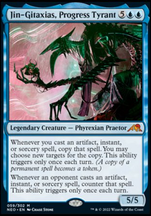 (059) Magic The Gathering Kamigawa: Neon Dynasty Single: Jin-Gitaxias, Progress Tyrant  Mythic