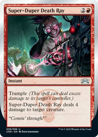(059/096) Magic The Gathering Unsanctioned Single: Super-Duper Death Ray  Uncommon