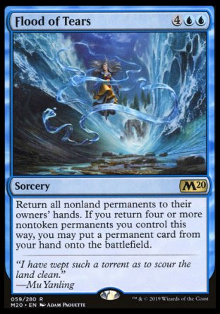 (059/280) Magic The Gathering Core 2020 Single: Flood of Tears  Rare