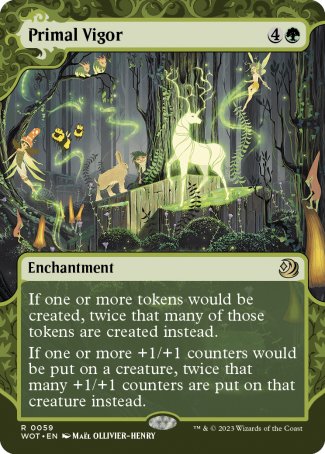 (059) Magic The Gathering Enchanting Tales Single: Primal Vigor  Rare
