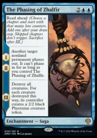 (059) Magic The Gathering Dominaria United Single: The Phasing of Zhalfir  Rare