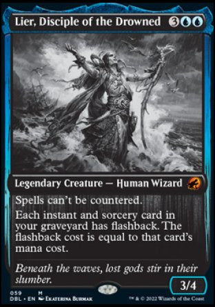 (059) Magic The Gathering Innistrad: Double Feature Single: Lier, Disciple of the Drowned  Mythic