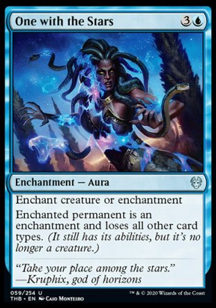 (059/254) Magic The Gathering Theros Beyond Death Single: One with the Stars  Uncommon