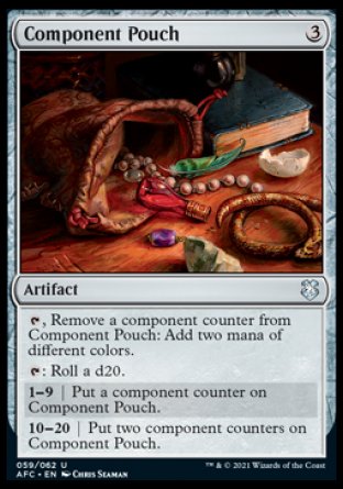 (059) Magic The Gathering Commander: Adventures in the Forgotten Realms Single: Component Pouch  Uncommon