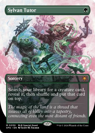 (059) Magic The Gathering Special Guests Single: Sylvan Tutor Holo Mythic