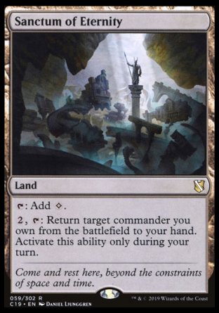 (059) Magic The Gathering Commander 2019 Single: Sanctum of Eternity  Rare