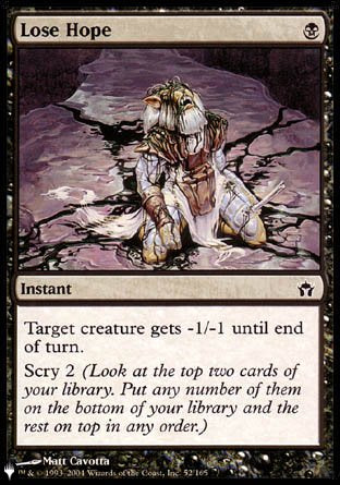 (052) Magic The Gathering The List Single: Lose Hope  Common
