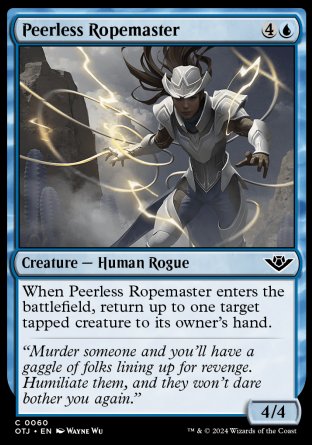 (060) Magic The Gathering Outlaws of Thunder Junction Single: Peerless Ropemaster  Common