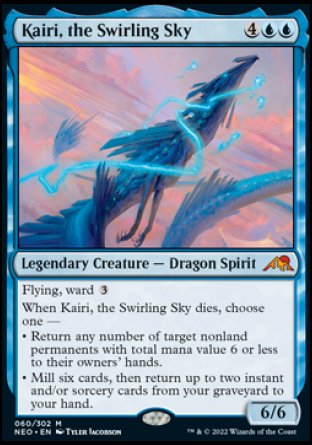 (060) Magic The Gathering Kamigawa: Neon Dynasty Single: Kairi, the Swirling Sky Holo Mythic