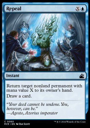 (060) Magic The Gathering Ravnica Remastered Single: Repeal  Common