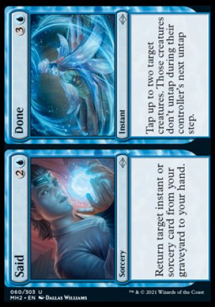 (060) Magic The Gathering Modern Horizons 2 Single: Said // Done  Uncommon