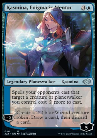 (060) Magic The Gathering Jumpstart 2022 Single: Kasmina, Enigmatic Mentor  Uncommon