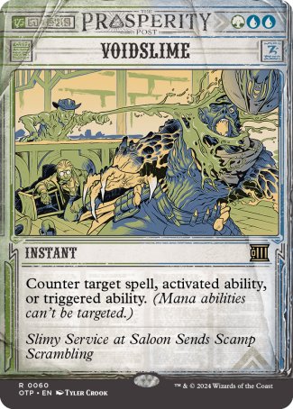 (060) Magic The Gathering Breaking News Single: Voidslime  Rare
