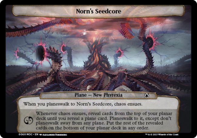 (060) Magic The Gathering Commander: March of the Machine Single: Norn's Seedcore  Common