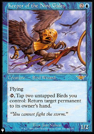 (042) Magic The Gathering The List Single: Keeper of the Nine Gales  Rare