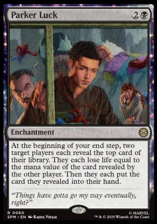 (060) Magic The Gathering Magic: The Gathering | Marvel's Spider-Man Single: Parker Luck  Rare