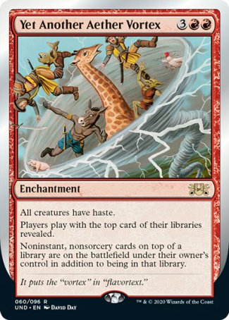 (060/096) Magic The Gathering Unsanctioned Single: Yet Another Aether Vortex Holo Rare