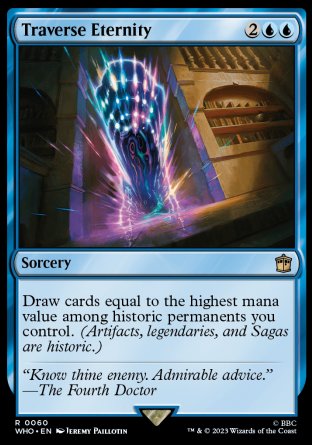 (060) Magic The Gathering Universes Beyond: Doctor Who Single: Traverse Eternity  Rare