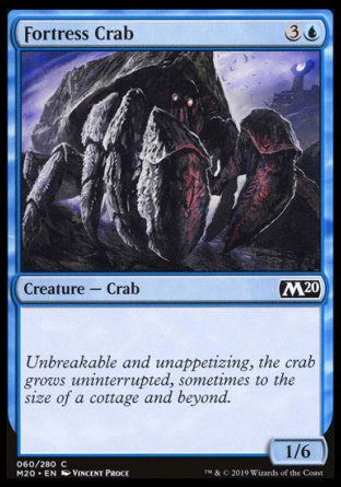 (060/280) Magic The Gathering Core 2020 Single: Fortress Crab  Common