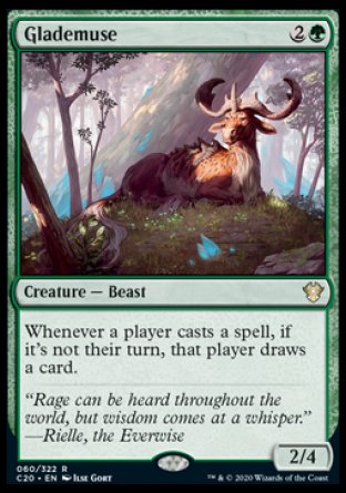 (060/322) Magic The Gathering Commander: Ikoria Single: Glademuse  Rare