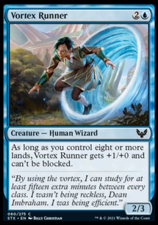(060) Magic The Gathering Strixhaven: School of Mages Single: Vortex Runner Holo Common