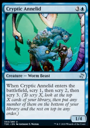 (060/289) Magic The Gathering Time Spiral Remastered Single: Cryptic Annelid  Uncommon