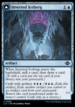(060) Magic The Gathering The Lost Caverns of Ixalan Single: Inverted Iceberg // Iceberg Titan Holo Common
