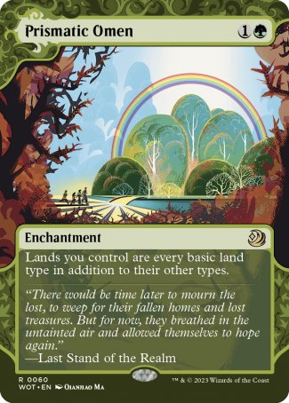 (060) Magic The Gathering Enchanting Tales Single: Prismatic Omen  Rare