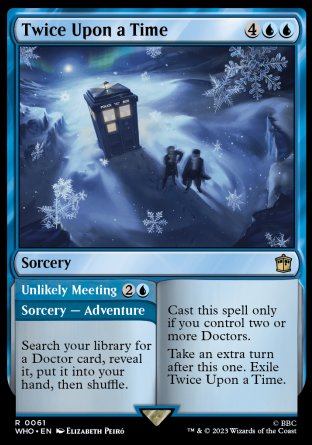 (061) Magic The Gathering Universes Beyond: Doctor Who Single: Twice Upon a Time // Unlikely Meeting Holo Rare