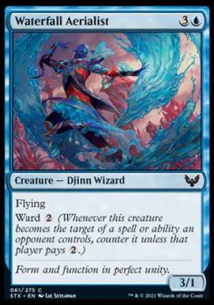(061) Magic The Gathering Strixhaven: School of Mages Single: Waterfall Aerialist Holo Common