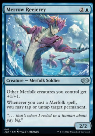(061) Magic The Gathering Jumpstart 2022 Single: Merrow Reejerey  Uncommon