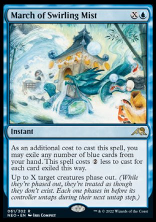 (061) Magic The Gathering Kamigawa: Neon Dynasty Single: March of Swirling Mist Holo Rare