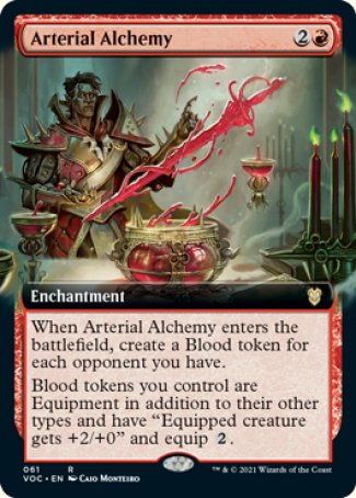 (061) Magic The Gathering Commander: Innistrad: Crimson Vow Single: Arterial Alchemy (V.2)  Rare