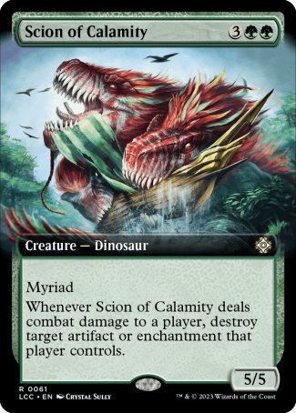 (061) Magic The Gathering Commander: The Lost Caverns of Ixalan: Extras Single: Scion of Calamity  Rare