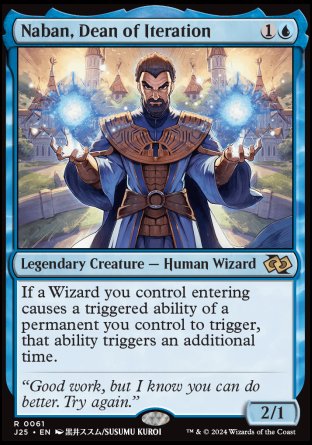(061) Magic The Gathering Foundations Jumpstart Single: Naban, Dean of Iteration  Rare