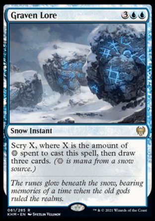 (061) Magic The Gathering Kaldheim: Promos Single: Graven Lore (V.2)  Rare