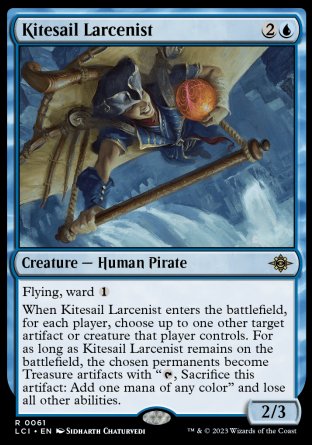 (061) Magic The Gathering The Lost Caverns of Ixalan Single: Kitesail Larcenist Holo Rare