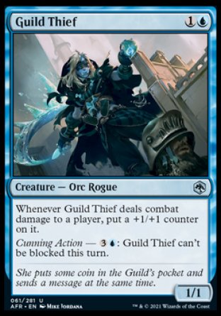 (061) Magic The Gathering Adventures in the Forgotten Realms Single: Guild Thief Holo Uncommon