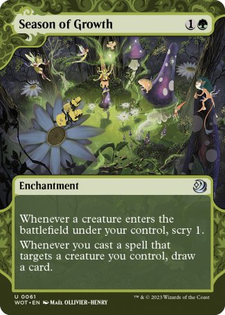 (061) Magic The Gathering Enchanting Tales Single: Season of Growth  Holo Uncommon