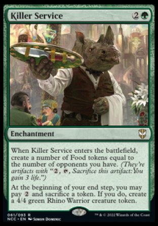 (061) Magic The Gathering Commander: Streets of New Capenna Single: Killer Service Holo Rare