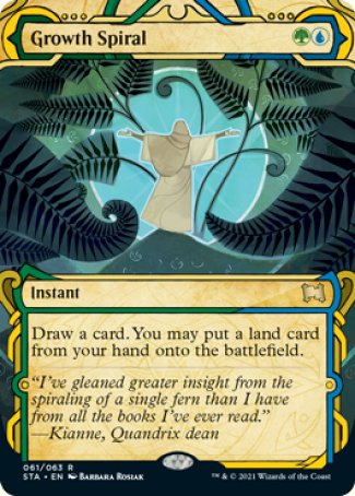 (061) Magic The Gathering Mystical Archive Single: Growth Spiral (V.1) Holo Rare