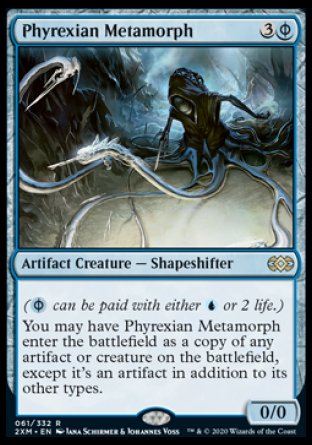 (061/332) Magic The Gathering Double Masters Single: Phyrexian Metamorph Holo Rare